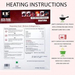 Sita Ram Diwan Chand Ready To Eat Bhature 300g | No Preservatives | No Artificial Flavors | 100% Natural Ingredients & Vegetarian