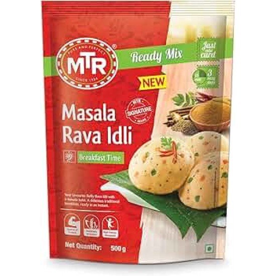 MTR Masala Masala Rava Idli Mix, 500 g Pouch 