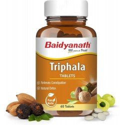 Baidyanath Triphala 60 Tablets (500mg / Per Serving) | Supports Healthy Digestion 