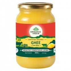 Organic India Cow’s Ghee I Organic, Pure Glass Bottle  (500 ml) 