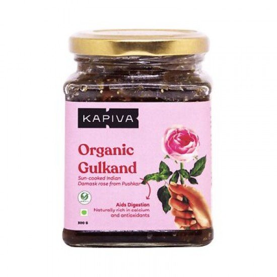 Kapiva Organic Gulkand 300gms (Rose Petal Jam) | 100% Natural