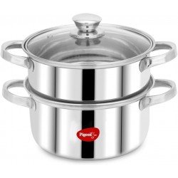 Pigeon Steel X Steamer Stainless Steel Modak Maker/Momo Maker, Silver, 4.6 litres